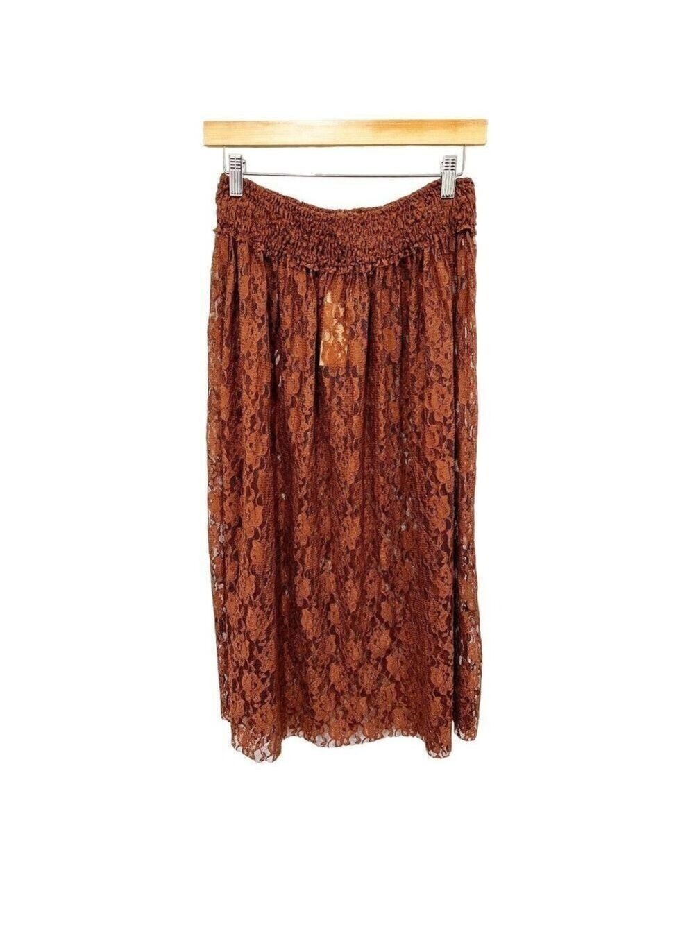 CHAN Luu Lace Skirt Sheer Elastic Waist NWT sz(M)